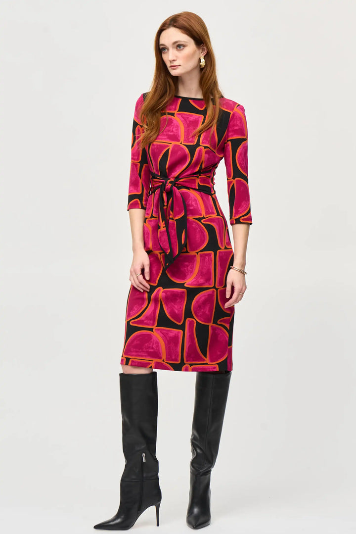 Joseph Ribkoff Black/Multi Coloured Dress Style 243297-178