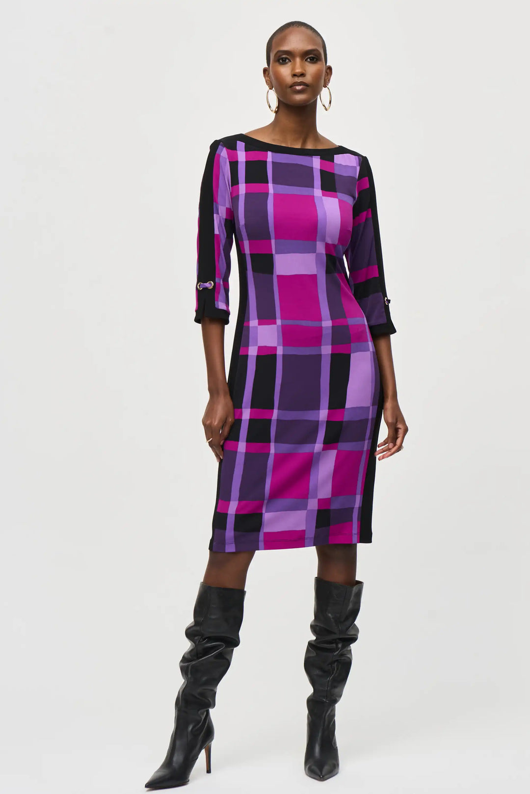 Plaid black dress hotsell