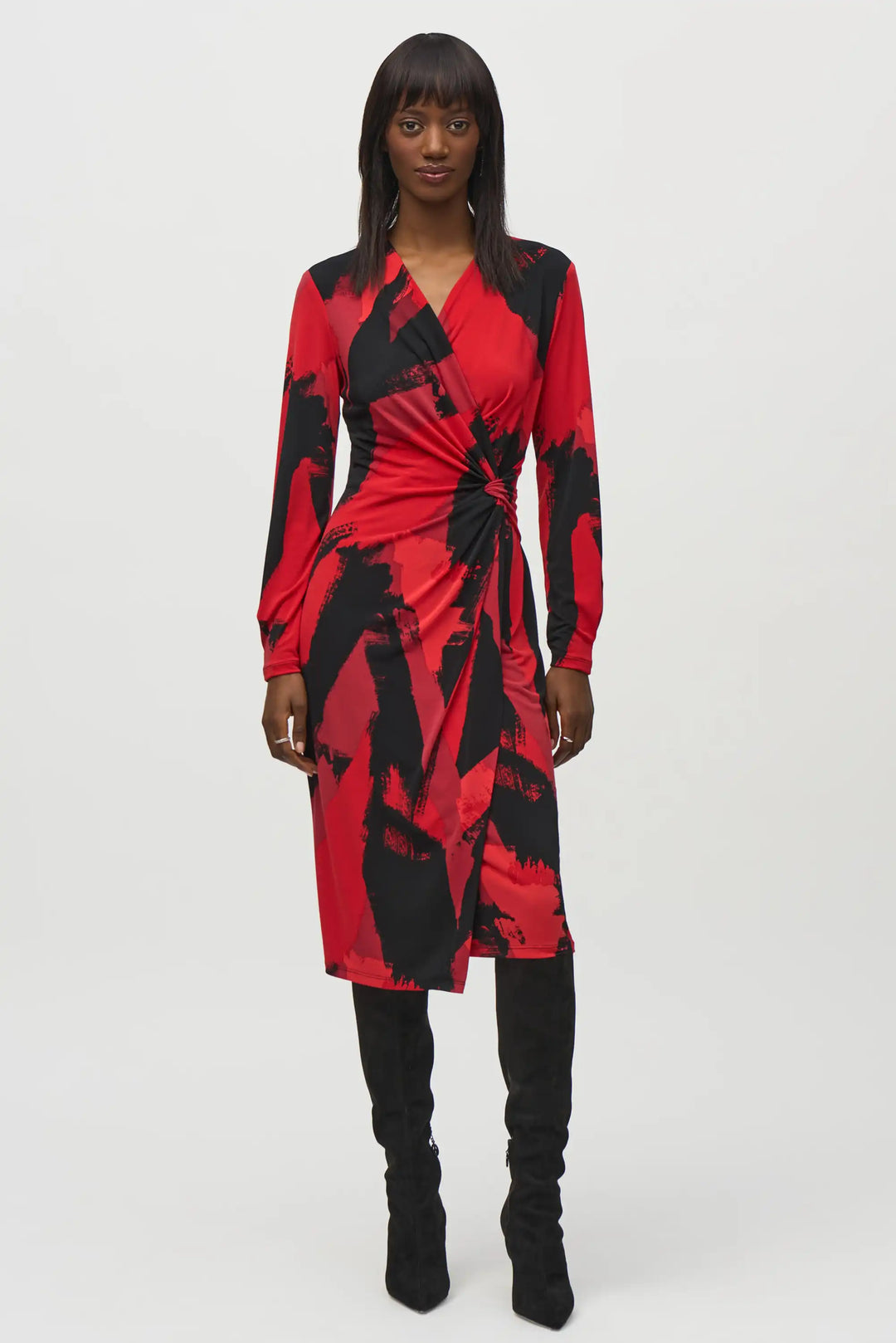 Joseph Ribkoff Black/Multi Coloured Dress Style 244238-178